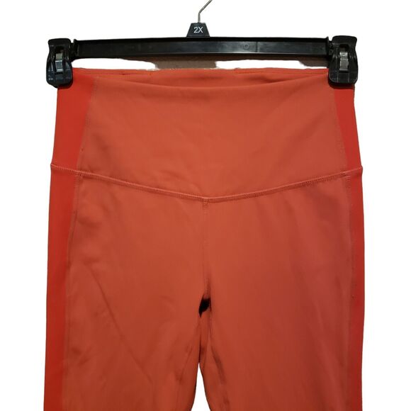 Free People Movement Hearts Aflutter Leggings Size S Orange Hi Rise $78 - Picture 6 of 9